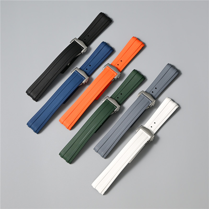 Fkm Rubber Dive Watch Strap 20Mm - حزام ساعة من المطاط الفلوري 20