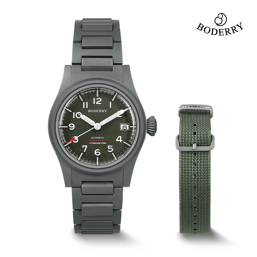 Field Watch Titanium 100M Sapphire - ساعات بوديري لاندماستر الرياضية من التيتانيوم