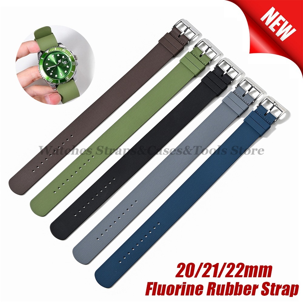 Fkm Rubber Dive Watch Strap 20Mm - جديد الرياضة موضة FKM فلوروروبر حزام
