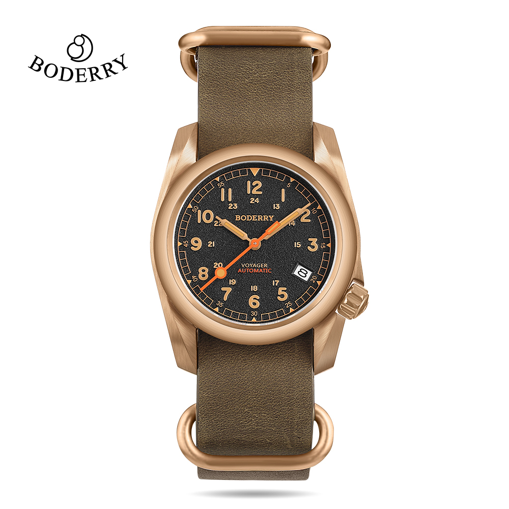 Field Watch Titanium 100M Sapphire - ساعات Boderry Field حافظة برونزية أوتوماتيكية