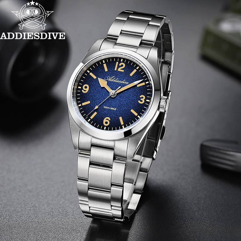 Watch Crown Screw Down Replacement - ساعة كوارتز رجالية ADDIESDIVE 36 مم