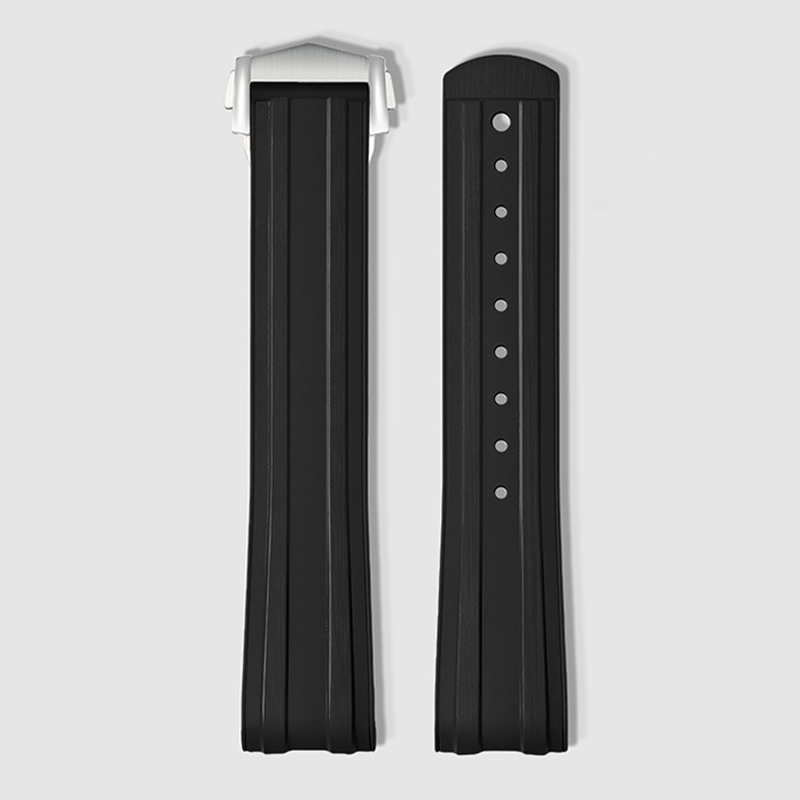 حزام ساعة من مطاط الفلور مقاس  - مراجعة Fkm Rubber Dive Watch Strap 20Mm وسعره