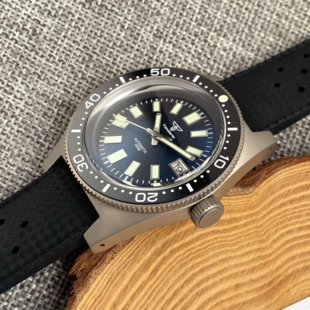 Tandorio 41 مللي متر التيتانيو - مراجعة Titanium Automatic Watch 300M Sapphire وسعره