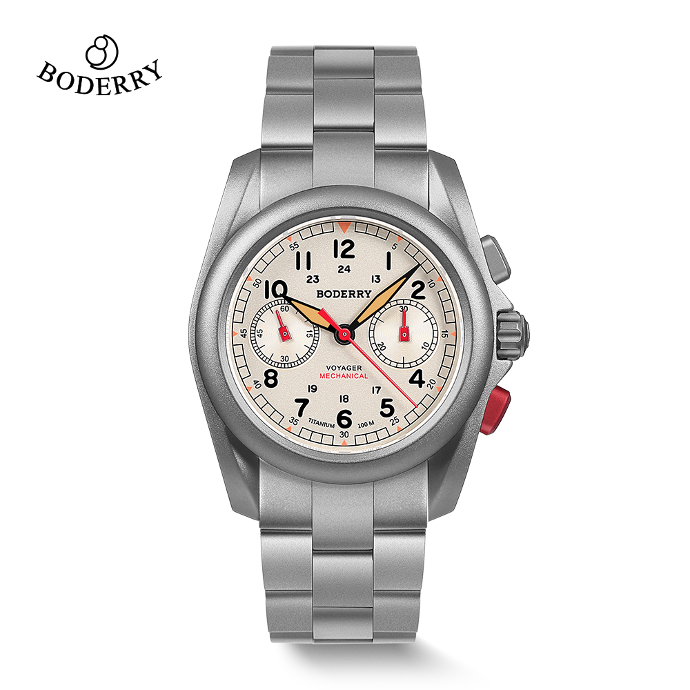 BODERRY ساعات ميدانية للرجال ك - مراجعة Field Watch Titanium 100M Sapphire وسعره