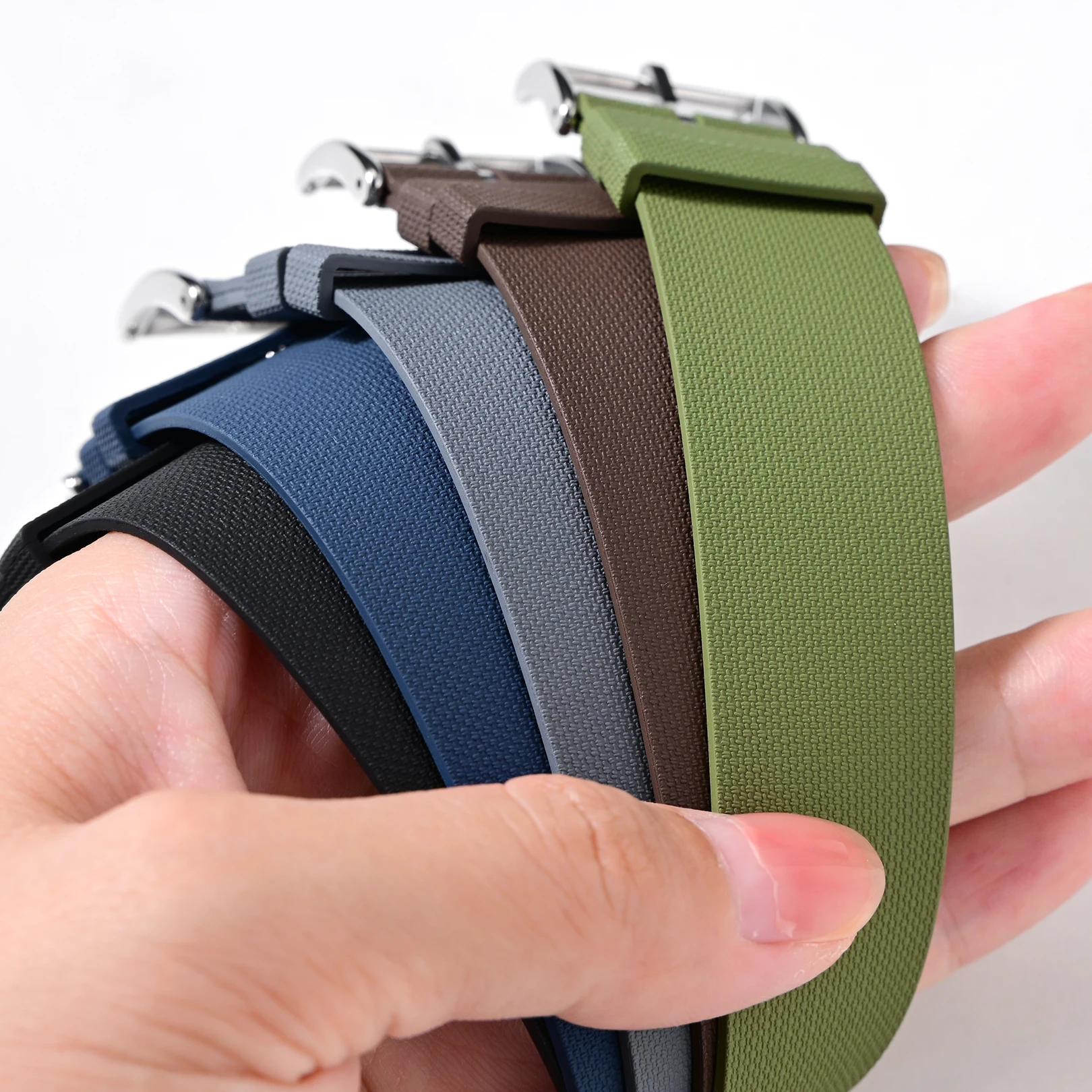 20 مللي متر 21 مللي متر 22 ملل - مراجعة Fkm Rubber Dive Watch Strap 20Mm وسعره