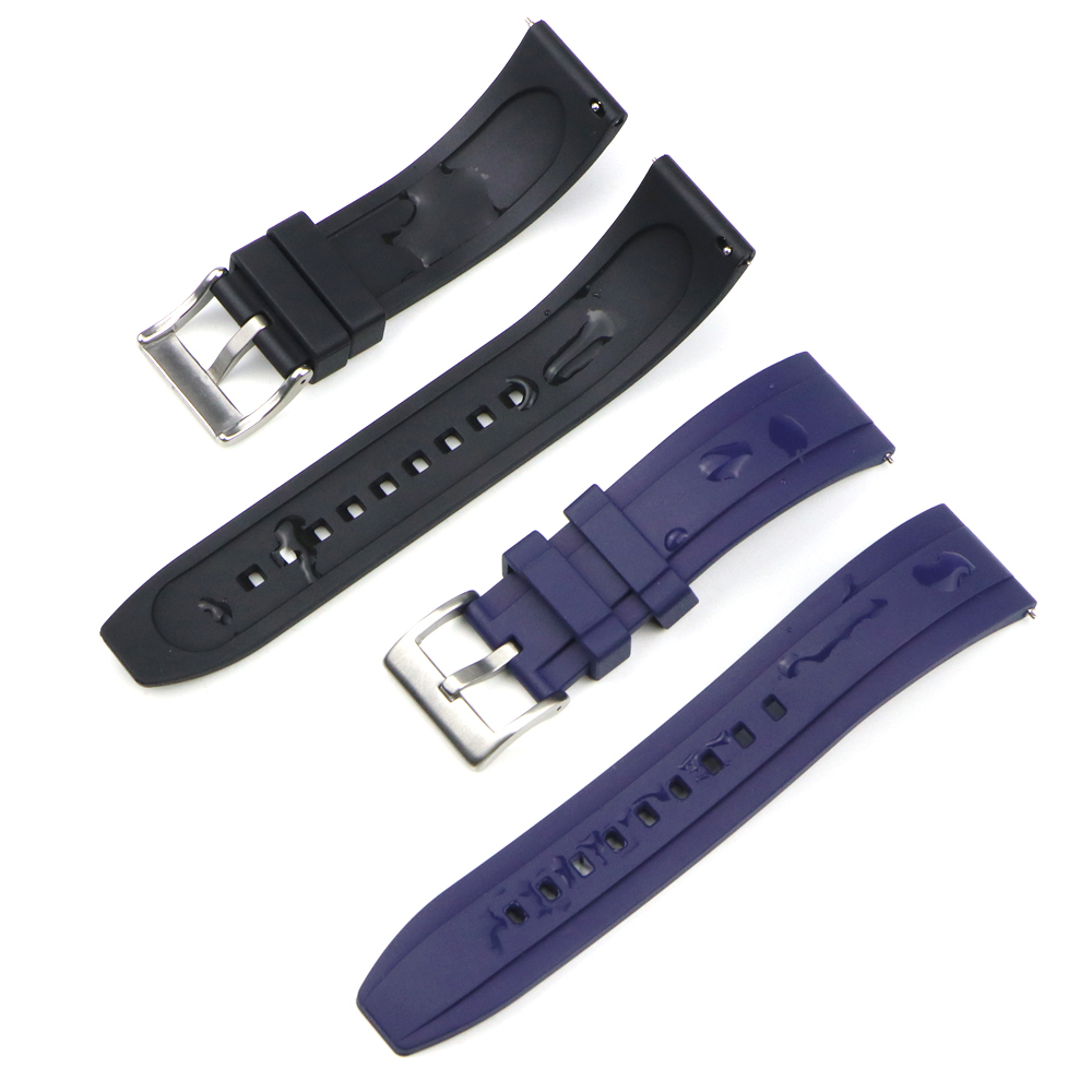 FKM الفلور ساعة مطاطية حزام 20 - مراجعة Fkm Rubber Dive Watch Strap 20Mm وسعره