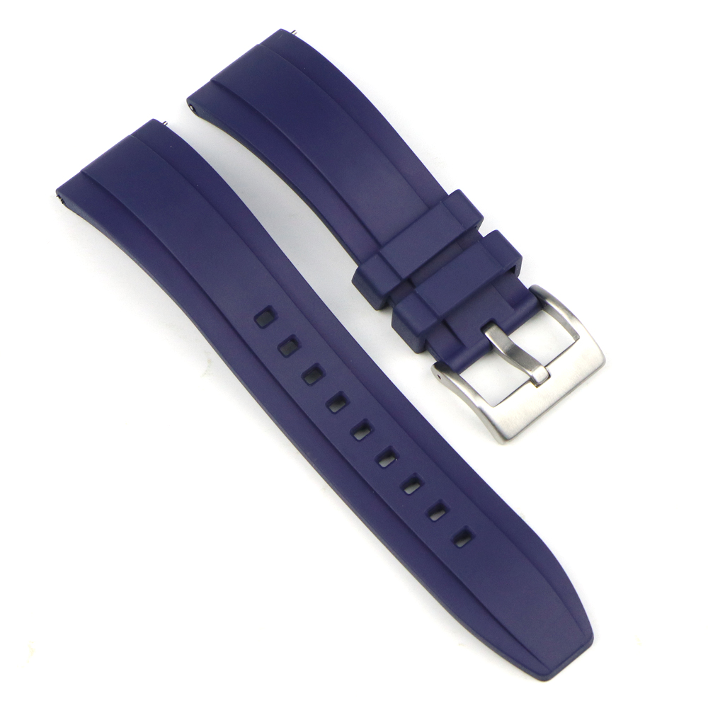 FKM الفلور ساعة مطاطية حزام 20 - مراجعة Fkm Rubber Dive Watch Strap 20Mm وسعره