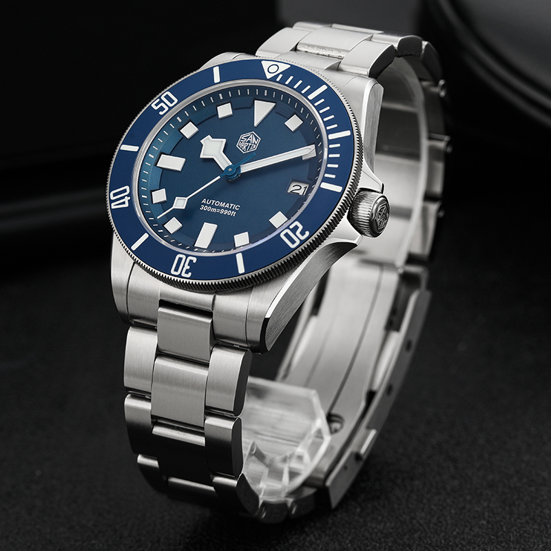 ساعة سان مارتين الجديدة SN0121 - مراجعة Titanium Automatic Watch 300M Sapphire وسعره