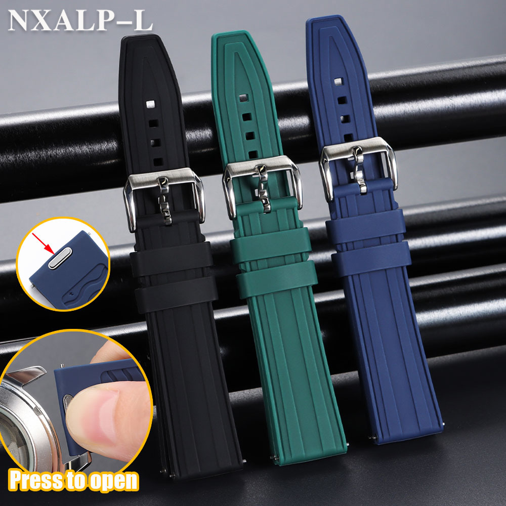 قسط FKM فلورو ساعة مطاطية الفر - مراجعة Fkm Rubber Dive Watch Strap 20Mm وسعره