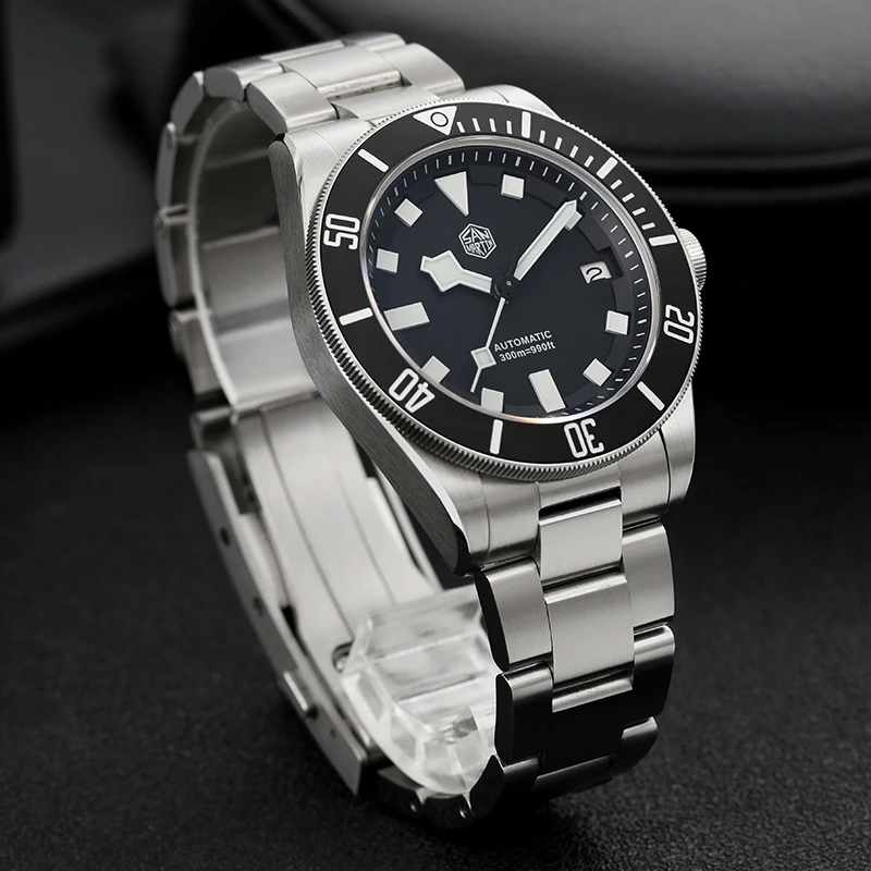 ساعة سان مارتن SN0121T ميكانيك - مراجعة Titanium Automatic Watch 300M Sapphire وسعره