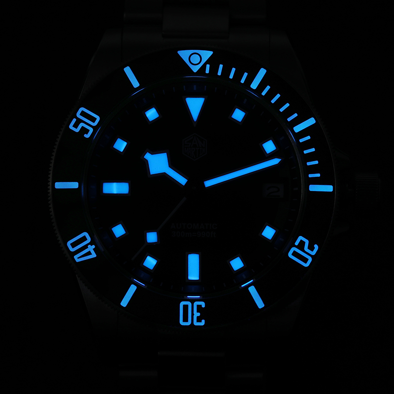 ساعة سان مارتن SN0121T للغوص ا - مراجعة Titanium Automatic Watch 300M Sapphire وسعره