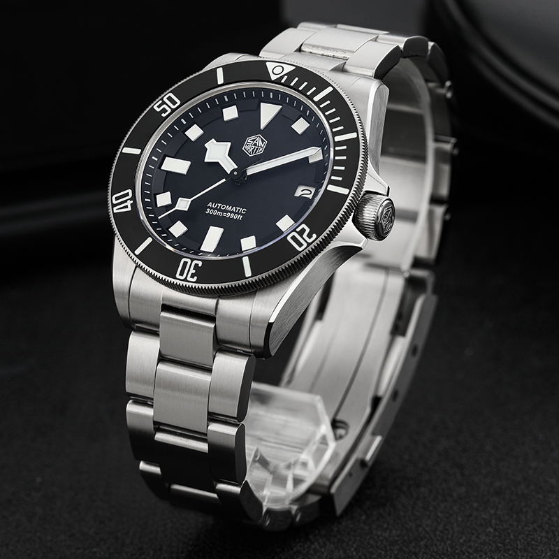 ساعة غوص سان مارتن SN0121TE من - مراجعة Titanium Automatic Watch 300M Sapphire وسعره