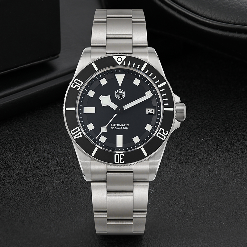 ساعة غوص سان مارتن SN0121TE من - مراجعة Titanium Automatic Watch 300M Sapphire وسعره