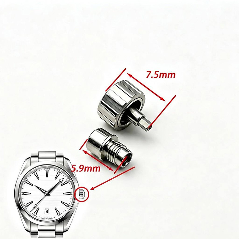 غطاء ساعة من الفولاذ المقاوم ل - مراجعة Watch Crown Screw Down Replacement وسعره