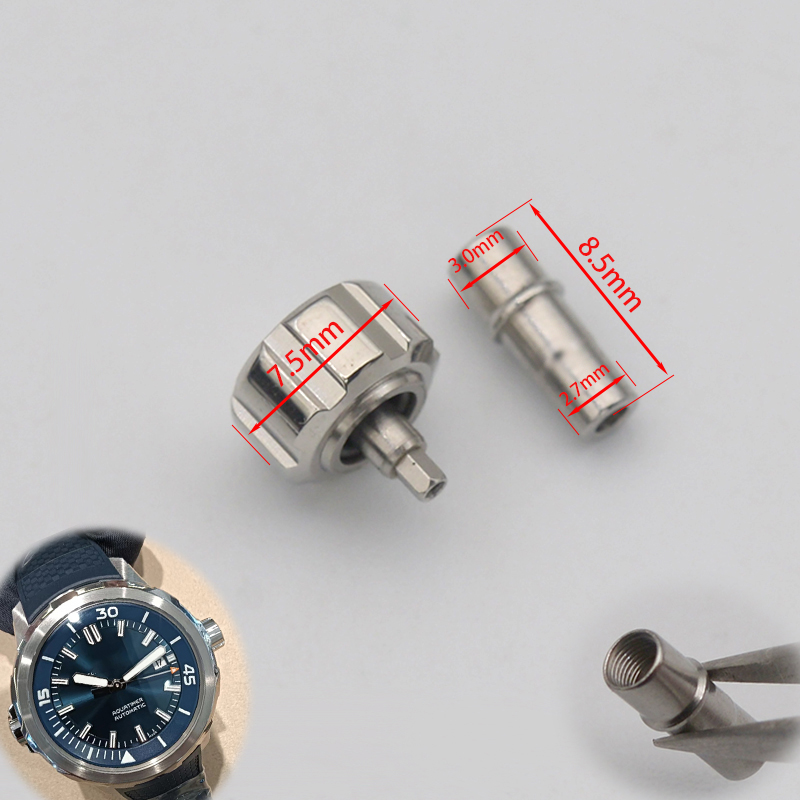 تاج ساعة قابل للربط بمسامير بق - مراجعة Watch Crown Screw Down Replacement وسعره