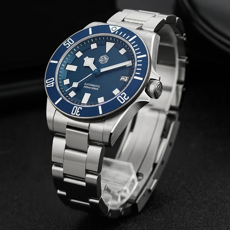 ساعة غوص سان مارتن SN0121T من  - مراجعة Titanium Automatic Watch 300M Sapphire وسعره