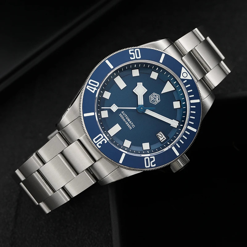 ساعة غوص سان مارتن SN0121T من  - مراجعة Titanium Automatic Watch 300M Sapphire وسعره