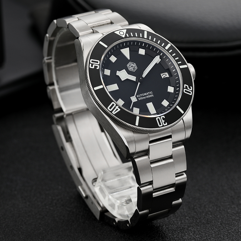 ساعة غوص سان مارتن SN0121TE من - مراجعة Titanium Automatic Watch 300M Sapphire وسعره